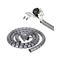 Káblový manažment špirála 2 m × 20 mm sivý KM-873GY – sivá špirála s káblom