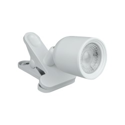 Svietidlo DPM R3T-4W-W Clip – biela lampička na štipec