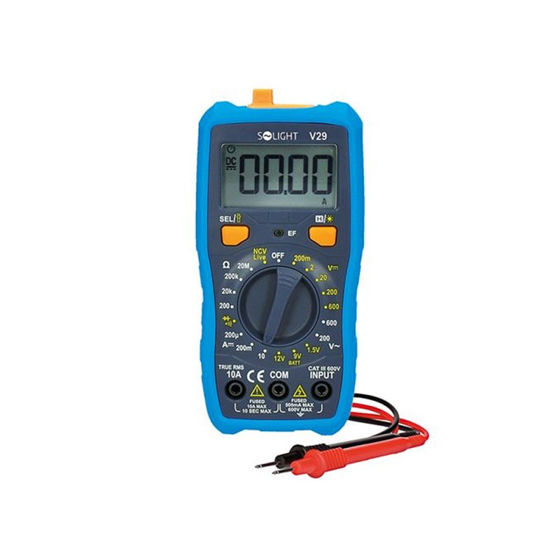 Digitálny multimeter SOLIGHT V29 – multimeter s hrotmi