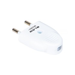 Vidlica 230V plochá biela WT-1 PR – biela plochá vidlica BLOW