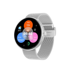 Hodinky SMART FOREVER ForeVive5 SB-365 strieborné – hodinky s kovovým remienkom