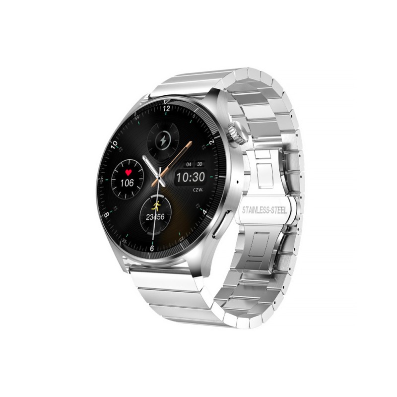 Hodinky SMART FOREVER GRAND2 SW-710 strieborné – hodinky s kovovým remienkom