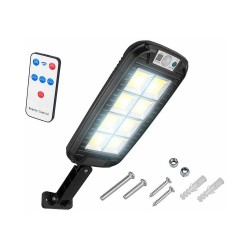Reflektor LED so solárnym panelom a senzorom LTC LX8019B 20 W s ovládačom – svietidlo s ovládačom a držiakom