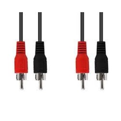 Kábel 2× RCA – 2× RCA 3 m EN21 – kábel s konektormi