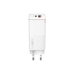 USB adaptér FOREVER FWC-GAN-PDQC65 GaN PD QC 65 W biely – adaptér