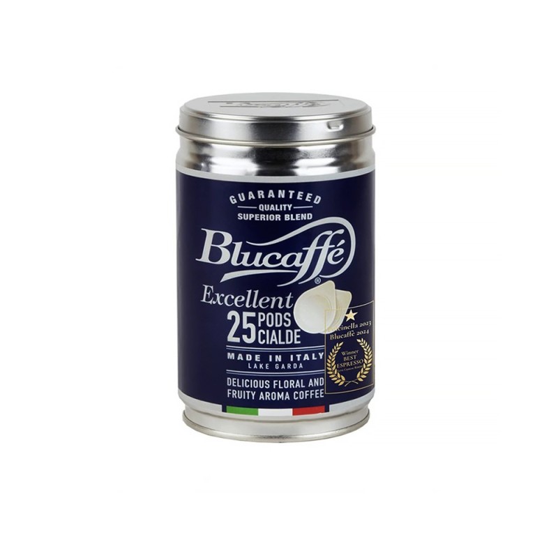 Káva LUCAFFE Blucaffè E.S.E. pody 25 ks – modrá plechovka