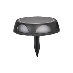 Solárna lampa LEDVANCE ENDURA Style Utili ROUND tmavosivá 3000K – okrúhla lampa so zapichovacím kolíkom