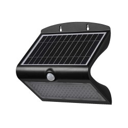 Svietidlo LED LEDVANCE ENDURA FLOOD BUTTERFLY SOLAR 8W 4000K čierne s pohybovým senzorom – nástenné svietidlo so solárnym panelo