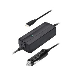 Autoadaptér pre notebooky SOLIGHT DA42 65 W s káblom USB-C – adaptér s káblami