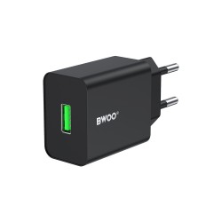 USB adaptér BWOO CDA249 1× USB-A 2,4 A čierny – adaptér
