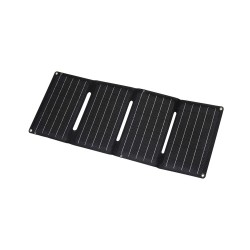 Prenosná solárna USB nabíjačka HOME MSC20W 20 W – rozložený panel