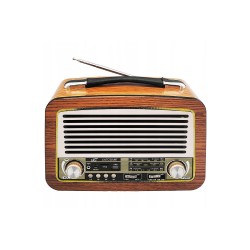 Rádio prenosné LTC OLZA – retro rádio v dreve
