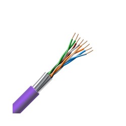 Kábel FTP CAT.5e SOLARIX LSOH – fialový kábel s pármi