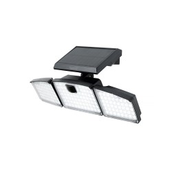 Reflektor LED so solárnym panelom a PIR HOME FLP3SOLAR – trojitý reflektor so solárnym panelom