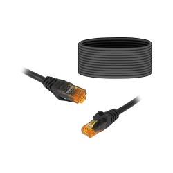 Kábel RJ45-RJ45 Cat.6E UTP 20 m čierny – kábel s konektormi