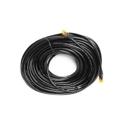 Kábel RJ45-RJ45 Cat.6E UTP 25 m čierny – zvinutý kábel