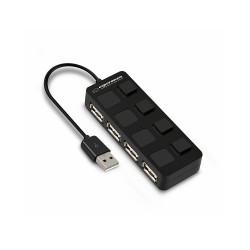USB HUB 4-portový ESPERANZA EA161 – rozbočovač s vypínačmi