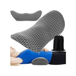 Ortopedický bedrový vankúš MALATEC 24246 Lumbar – bedrový vankúš a žena ležiaca