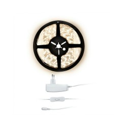 LED pás sada 5 m neutrálna biela SOLIGHT WM50N-20T – pás na cievke so zdrojom