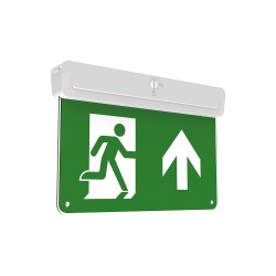 Stropné núdzové svietidlo LEDVANCE EM Exit E 0,7 W 30 m 3H – svietidlo s piktogramom
