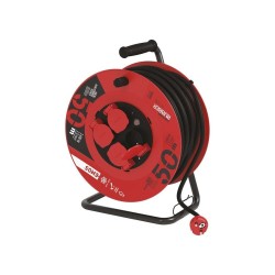 Predlžovací bubon gumový 50m 4 zásuvky EMOS P084501 IP44 – bubon