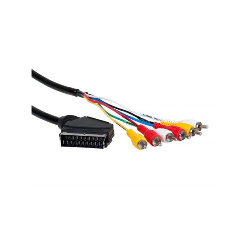 Kábel SCART – 6× RCA 1,5 m SOLID EH13 – kábel s konektormi