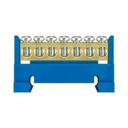 Mostík nulový 7x16 mm² modrý – modrý nulový mostík