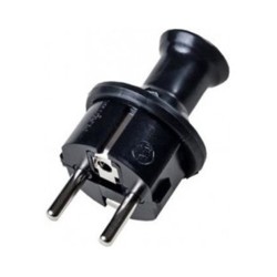 Vidlica 230V čierna priama WT-40 – čierna vidlica