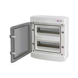 Rozvádzač 24-modulový na omietku ETI DIDO IP65 ECH-24PT – otvorený rozvádzač