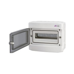 Rozvádzač 12-modulový na omietku ETI DIDO IP65 ECH-12PT – otvorený rozvádzač