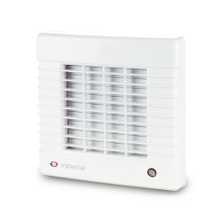 Ventilátor VENTS 125MAT žalúzia + dojazd – biely ventilátor so žalúziou