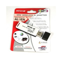 USB WiFi adaptér AMIKO MINI Wireless-N – adaptér v balení