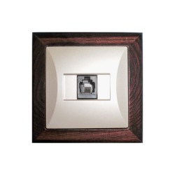 Telefónna zásuvka TIMEX GTP-10P Opal wenge/platina – zásuvka