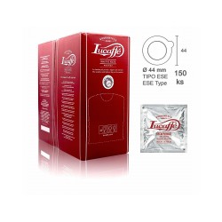 Káva LUCAFFE DECAFFE bez kofeínu pody 150 ks – krabica s podom
