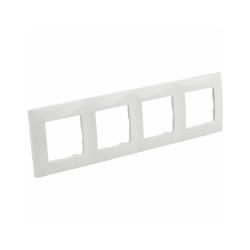 Štvorrámček LEGRAND Niloé 665004 biely – rámček