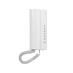 Telefón domáci TESLA 4FP21103.201 ELEGANT biely – biely domáci telefón so slúchadlom