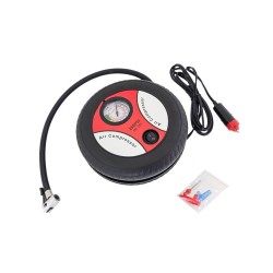 Autokompresor AG489 – okrúhly kompresor s manometrom a ventilkami