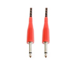 Kábel jack 6,3 mm mono opradený 5 m – detail konektorov