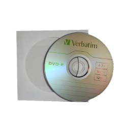DVD-R v papierovej obálke – disk v obálke s okienkom