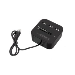 Čítačka kariet s USB hubom AK219 – čítačka s káblom