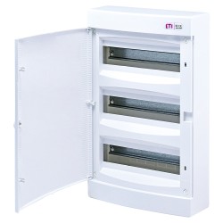 Rozvádzač 36-modulový na omietku ETI ECT36PO – otvorený rozvádzač