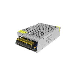 Adaptér ku LED pásu AC/DC 100W 12V – kovový zdroj so svorkovnicou