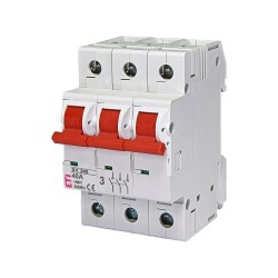 Hlavný vypínač ETI SV340 40A/3 – trojpólový vypínač s červenými páčkami