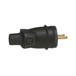 Vidlica 230V gumená IP44 LEGRAND 050445 – čierna gumená vidlica