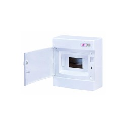 Rozvádzač 8-modulový na omietku ETI ECT8PO – rozvádzač