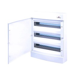 Rozvádzač 54-modulový na omietku ETI ECT3x18PO – otvorený rozvádzač