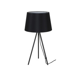 Stolová lampa Milano Tripod trojnožka 56 cm SOLIGHT WA005-B – čierna lampa s trojnožkou