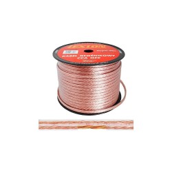 Reprokábel 2x2,5mm KLS2,5T – transparentný kábel na cievke