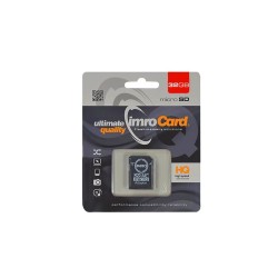 Karta micro SD 32GB s adaptérom IMRO UHS-I – karta v balení