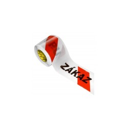 Fólia výstražná 80 mm × 300 m ZÁKAZ VSTUPU – páska s nápisom